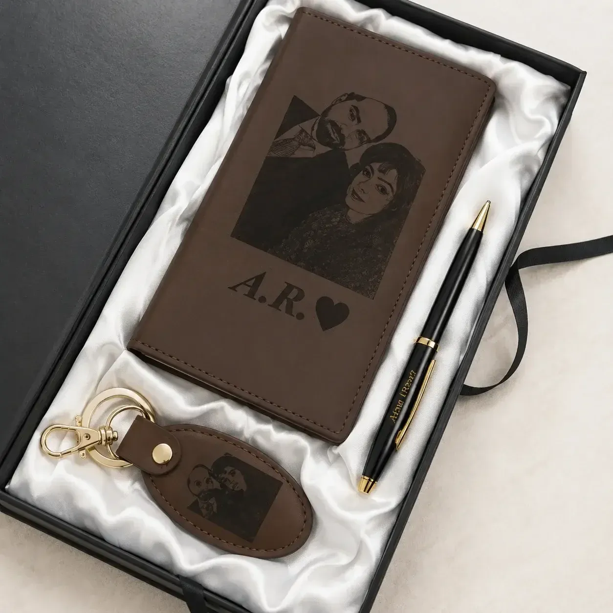 With Pen and Keychain